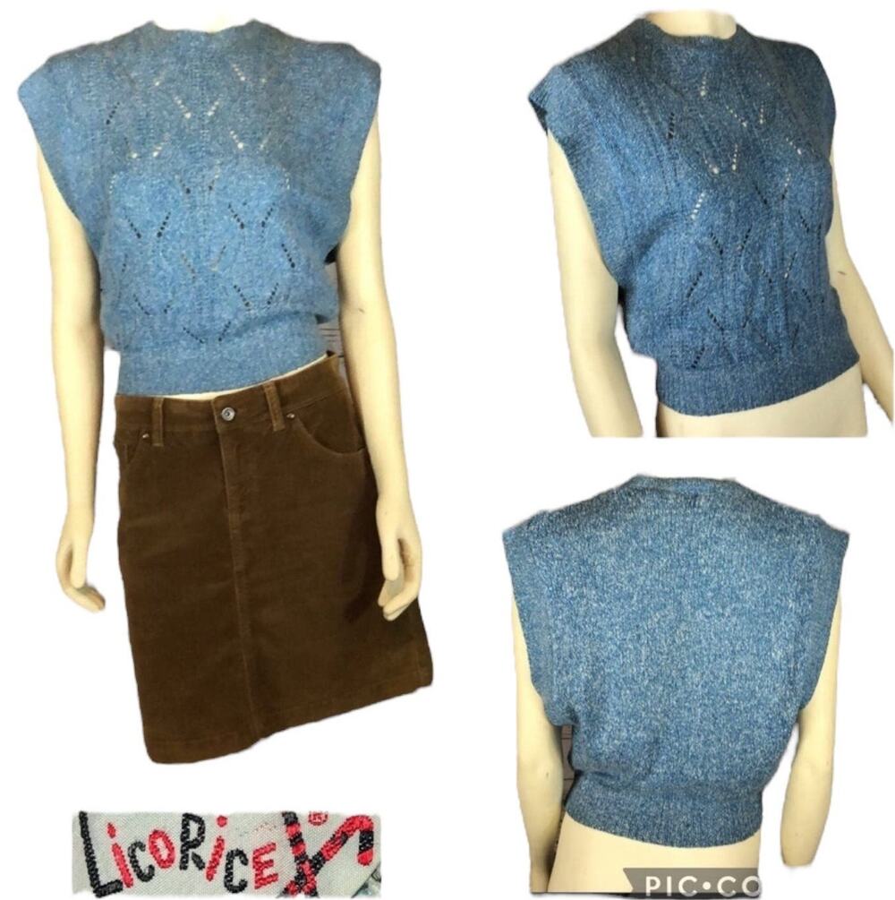Vintage PAPÉLL BOUTIQUE Evening Beaded sequence short sleeve top size medium